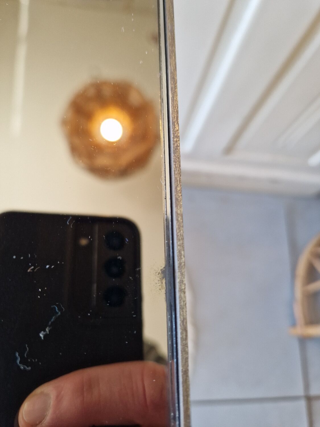 Gold brass side table  
Accent table