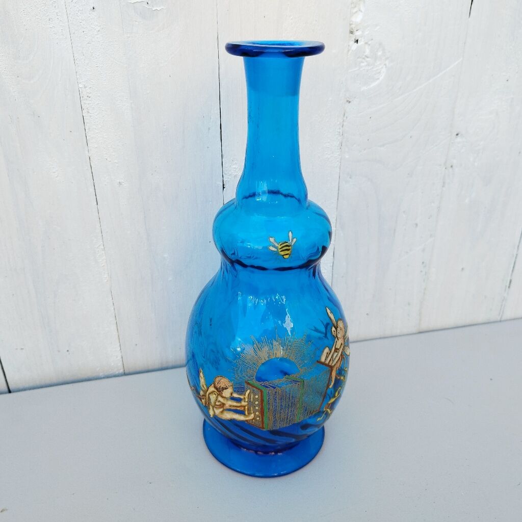 vintage Legras enamelled bottle