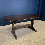 Vintage solid elm ercol dining table from the 50s