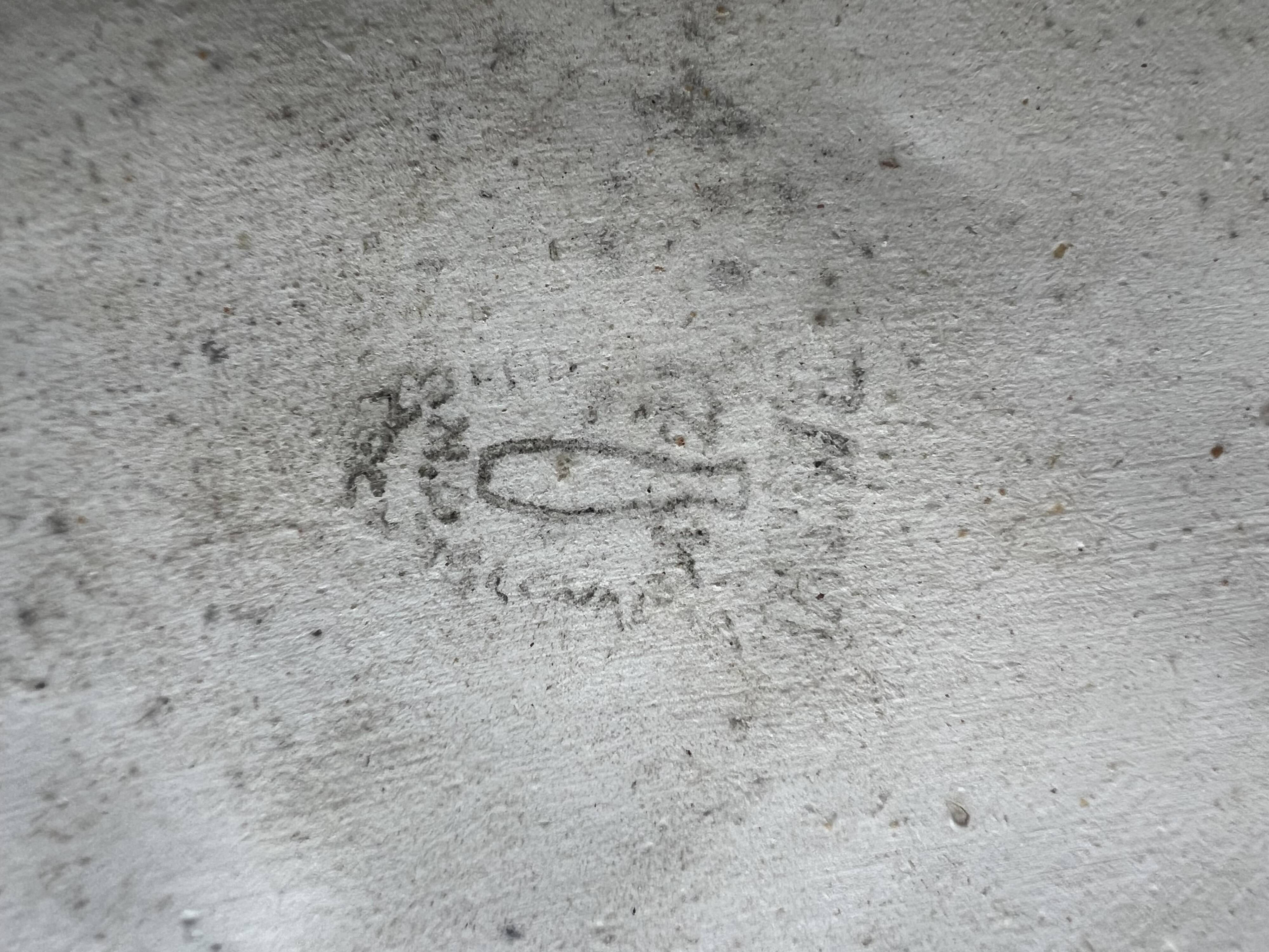 Glazed ceramic wall plate, 1960s