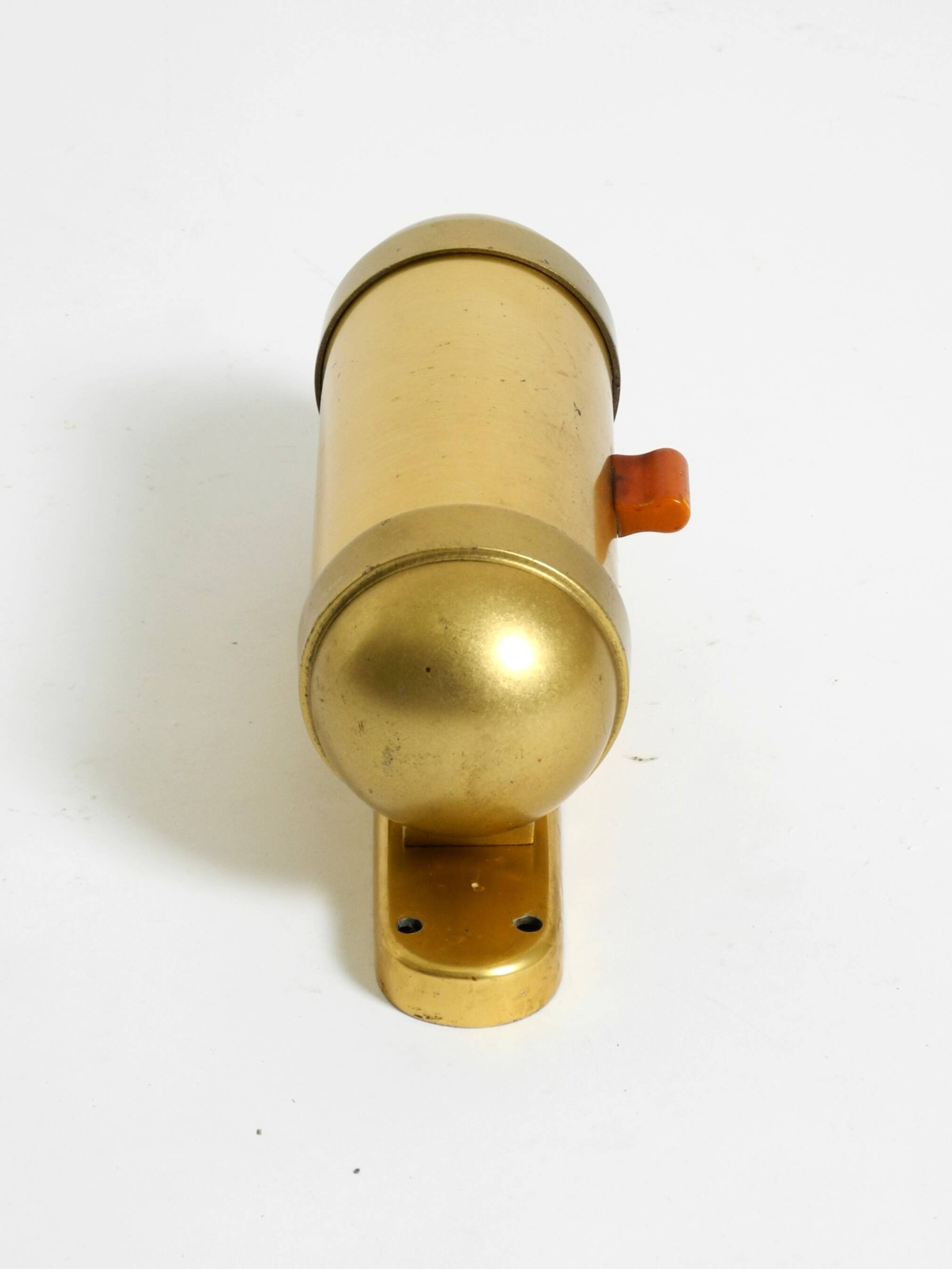 Original 1930s cabin submarine wall lamp in streamlined design