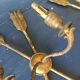 Pair of bronze empire wall sconces