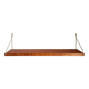 Teak and brass shelf, vintage scandinavian 1960s