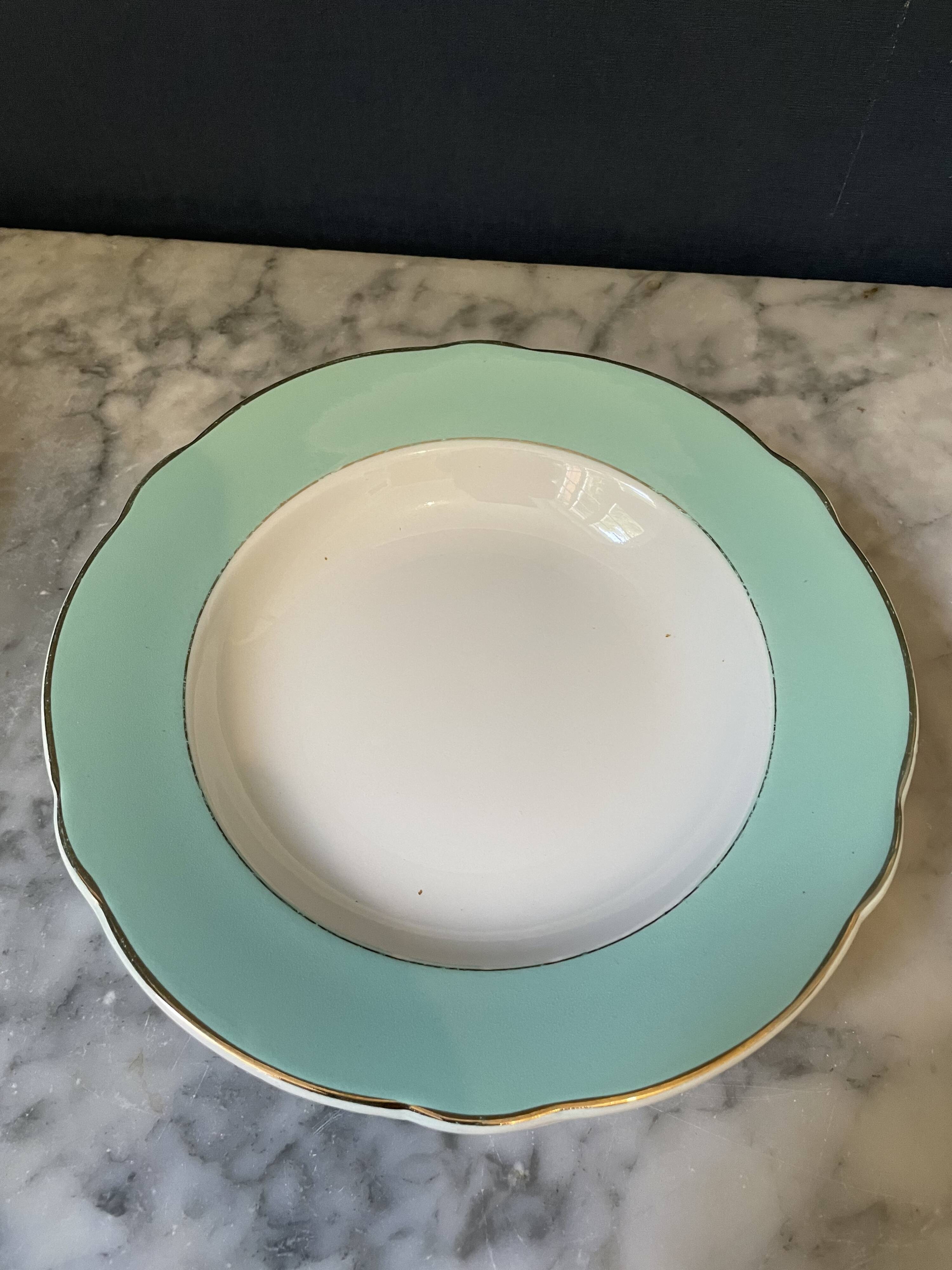 Set of 4 plates of Luneville