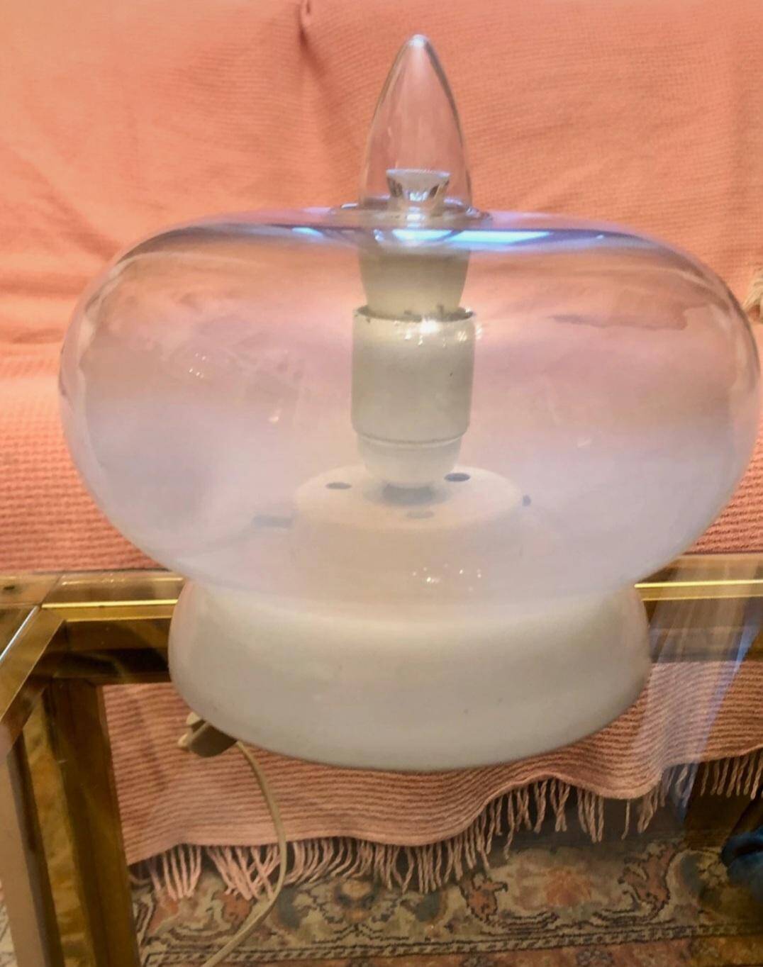 glass lamp Italy Roberto Pamio or Giusto Toso