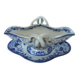 Creil Montereau Flora Sauceboat