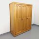 Vintage Guillerme et Chambron wardrobe in solid oak from the 60s