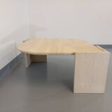 Vintage travertine coffee table from the 70s