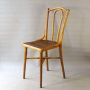 Chaise bistrot Thonet N°115 vers 1900 assise bois thermoformée