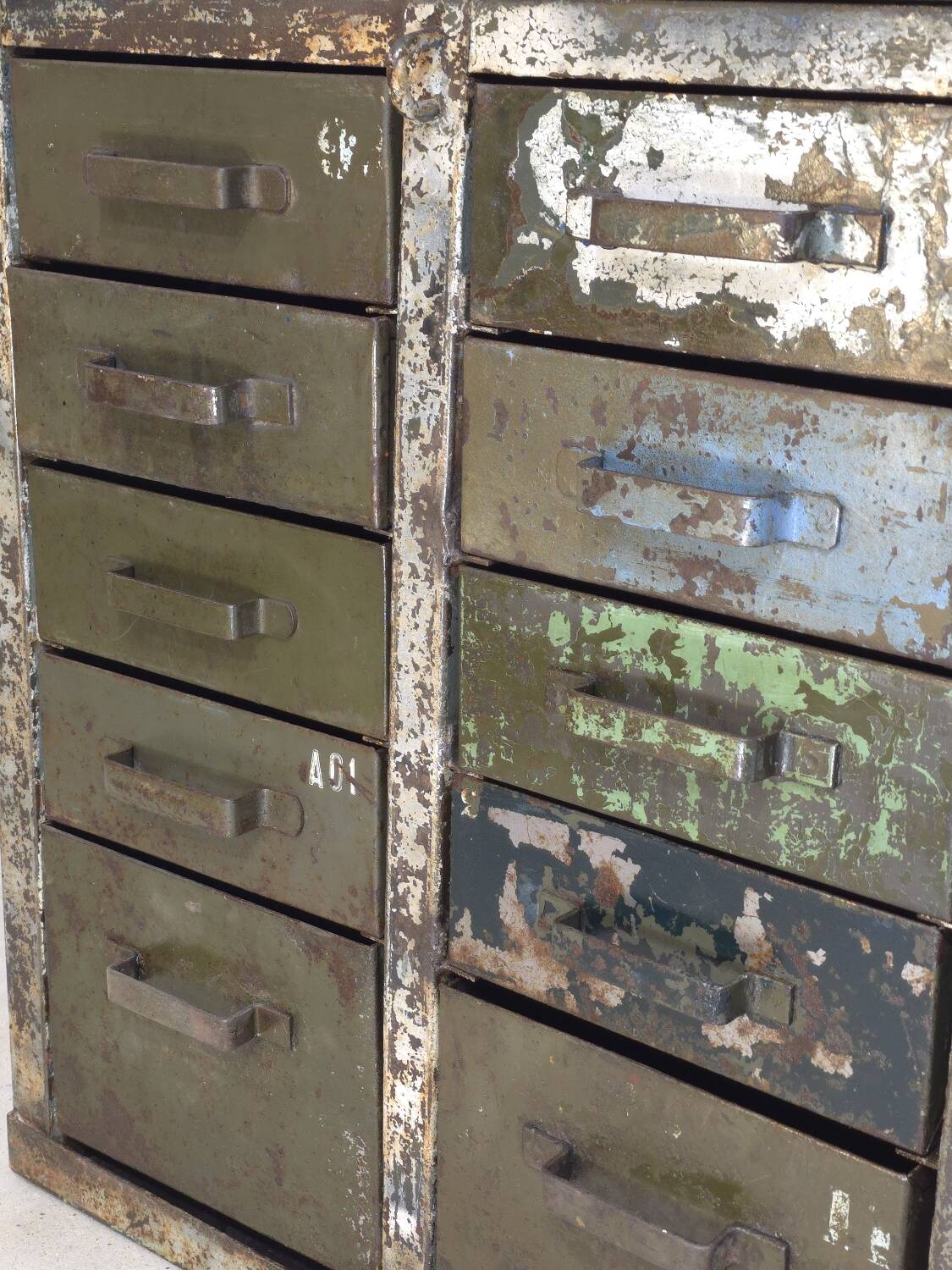 French army trade furniture with drawers