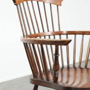 Antique English Windsor highback chair from the 19th century