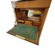Old solid wood and black marble secretary