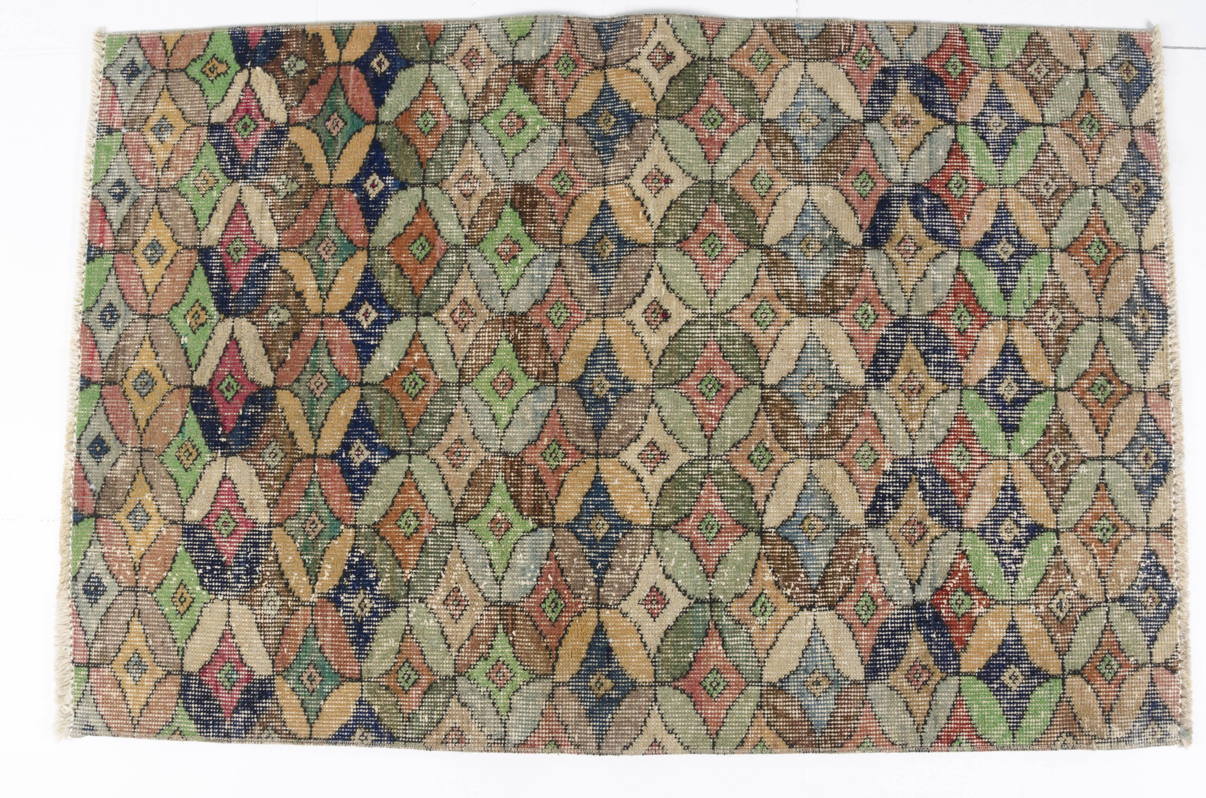 Geometric Anatolian Turkish WOOL rUG  sku1088