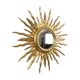 Large Wooden Sun Mirror Sunburst Butler Mirror Gold Witch Eye