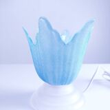 Vintage glass flower lamp