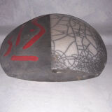 Raku stoneware vase