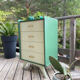 Compass foot chest of drawers