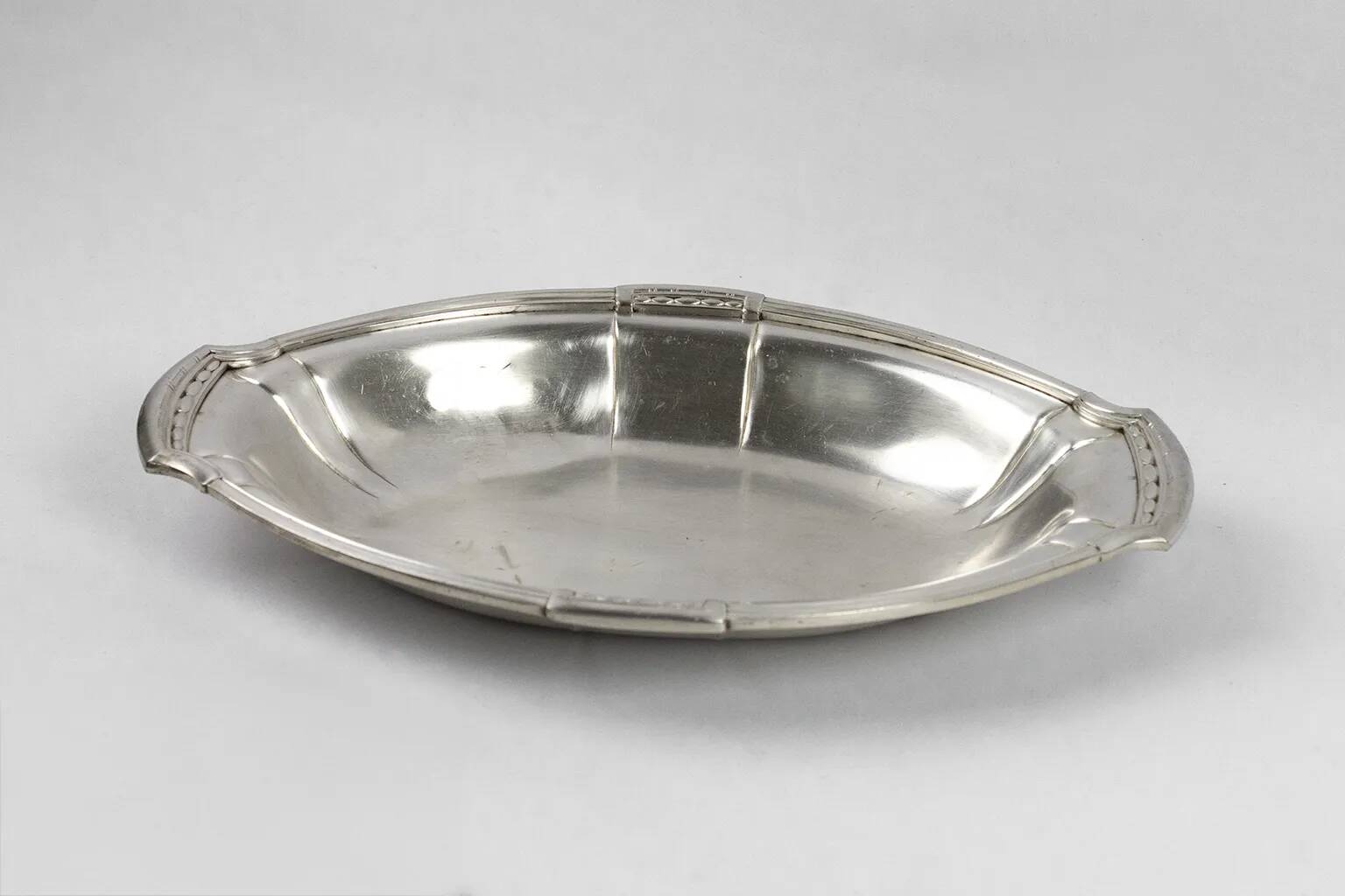 Orbrille silver-plated oval serving basket – Art Deco, 1930s