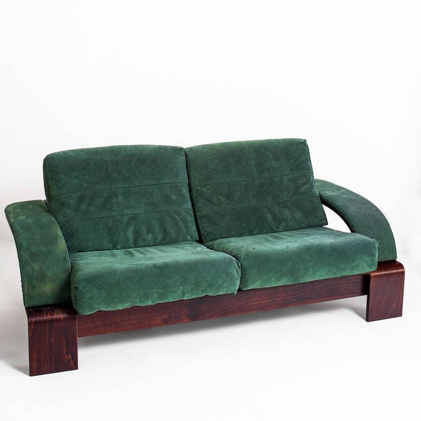 Vintage 2-3 seater sofa in alcantara. Åke Fribyter for Nelo Möbel. Sweden.