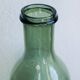 Green blown glass canister