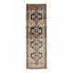 1970s Turkish Oushak Handmade Wool Cotton Orange Runner Rug 117x391