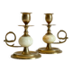 BOUGEOIRS Vintage Onyx Marble and Brass