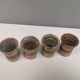 Four small vases, By famous Tue Poulsen Denmark 1960-70s.