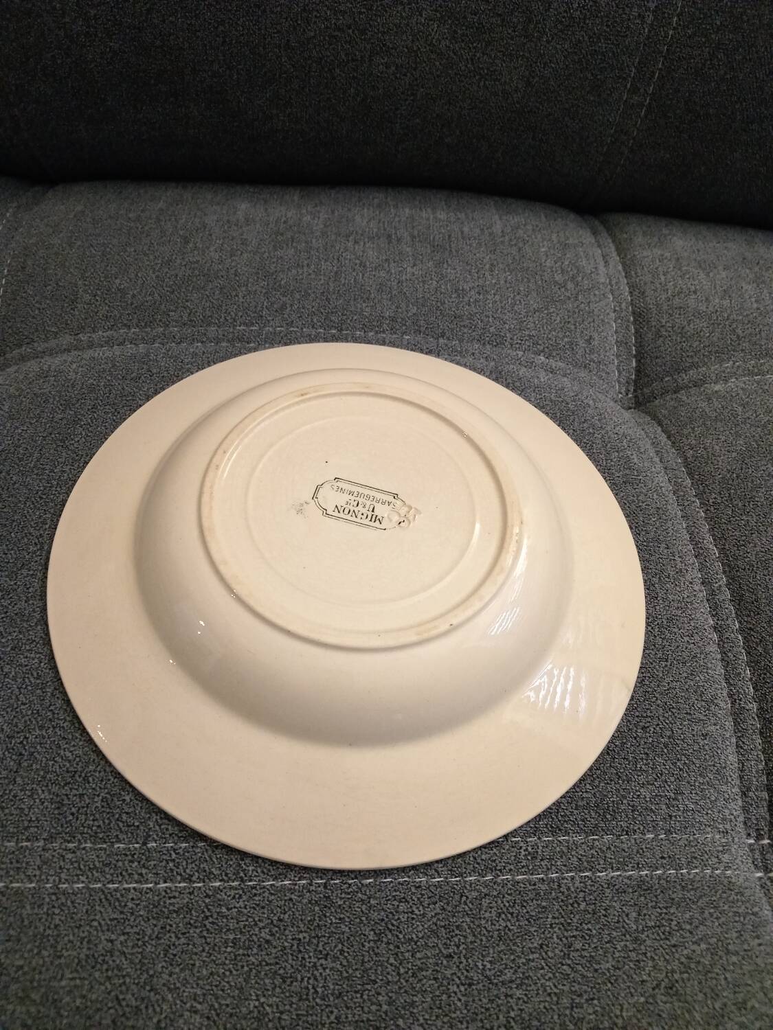 Iron earth deep plate, mignon, U & CIE