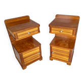 Art Deco bedside tables in pairs