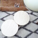 Italian design coffee table in travertine