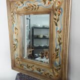 Small mirror bevelled frame painted 1970