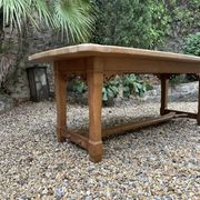 Table à manger en chêne massif du début du 19e siècle