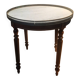 Coffee table with a marble top, known as "bouillotte".