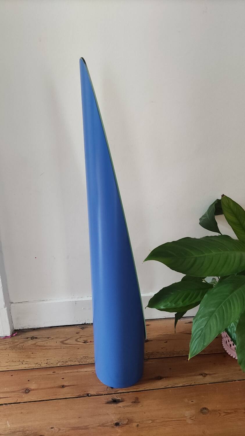 Vintage blue lipstick mirror