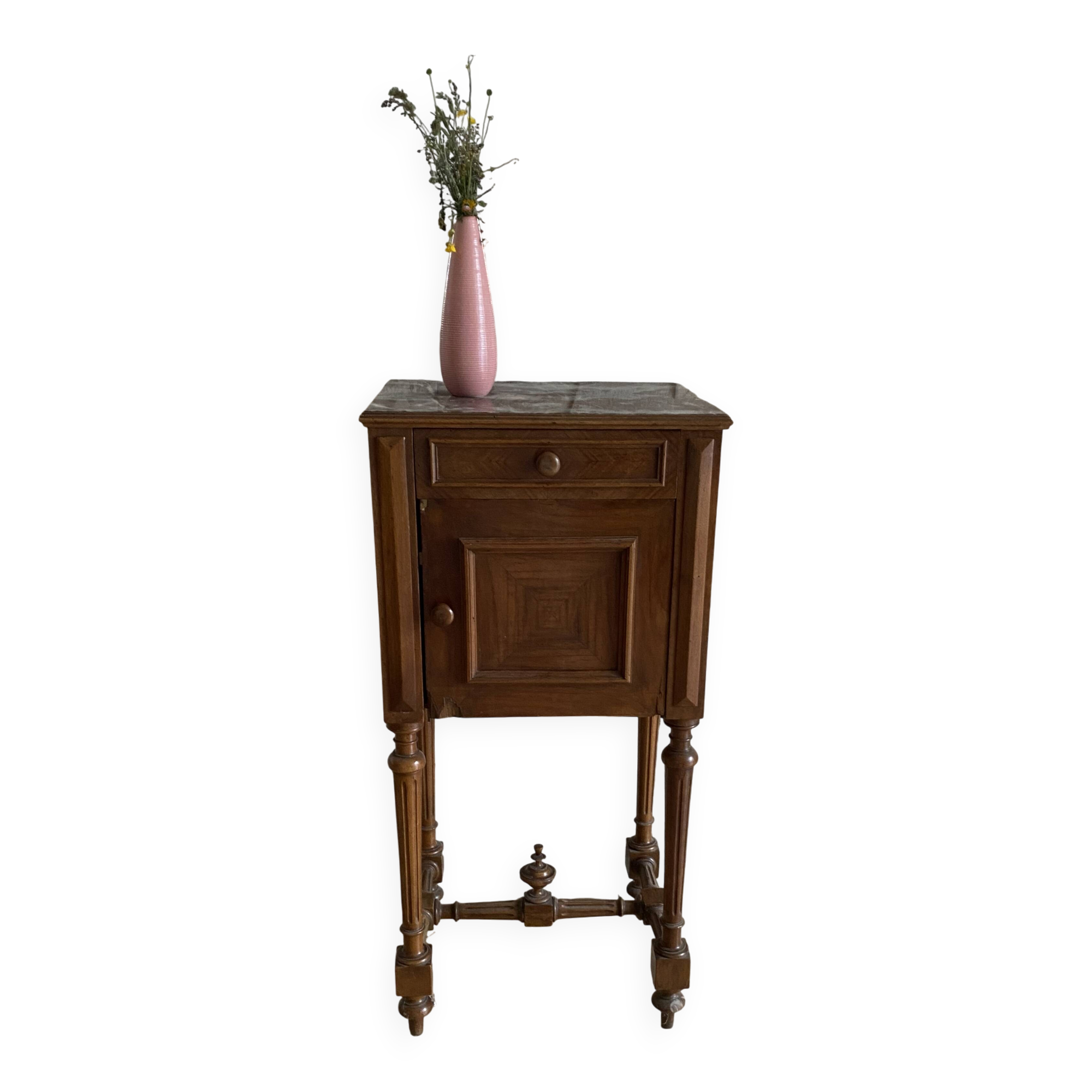 Table de nuit dessus marbre