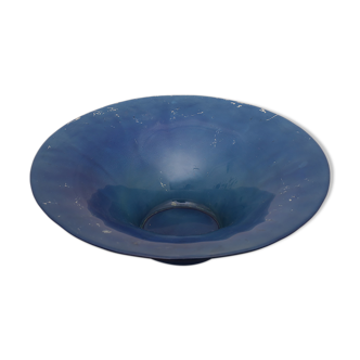 Vintage blue glass fruit cup