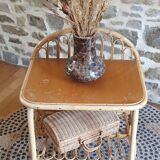 Meuble d'appoint en rotin