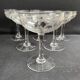 6 Champagne glasses – Saint Louis Christmas service rock crystal engraving 3540