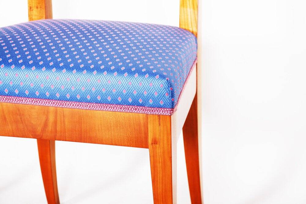 Set of Biedermeier Dining Chairs in Cherry Tree, 1820s