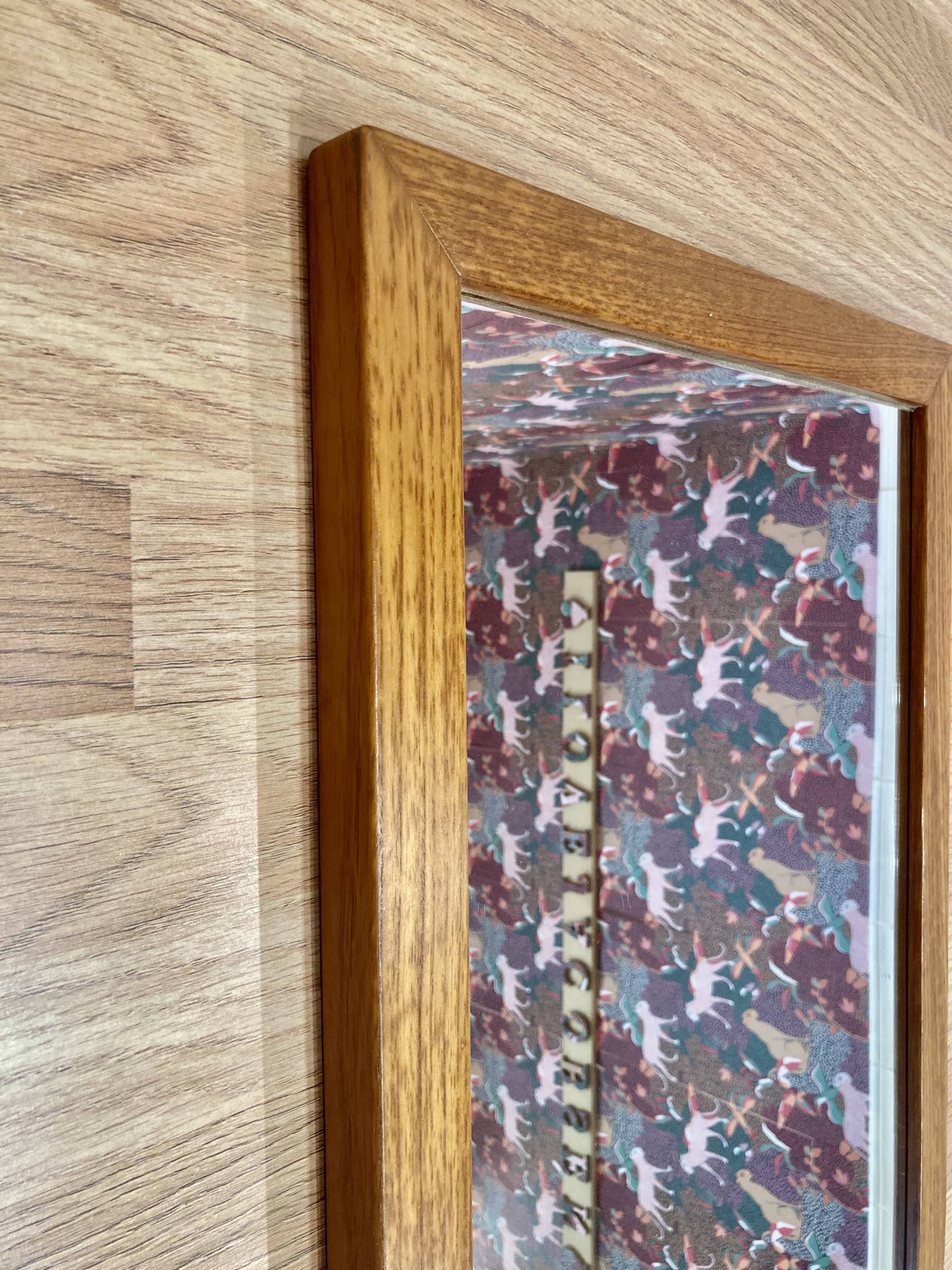 Large Scandinavian design mirror from the 1960s.