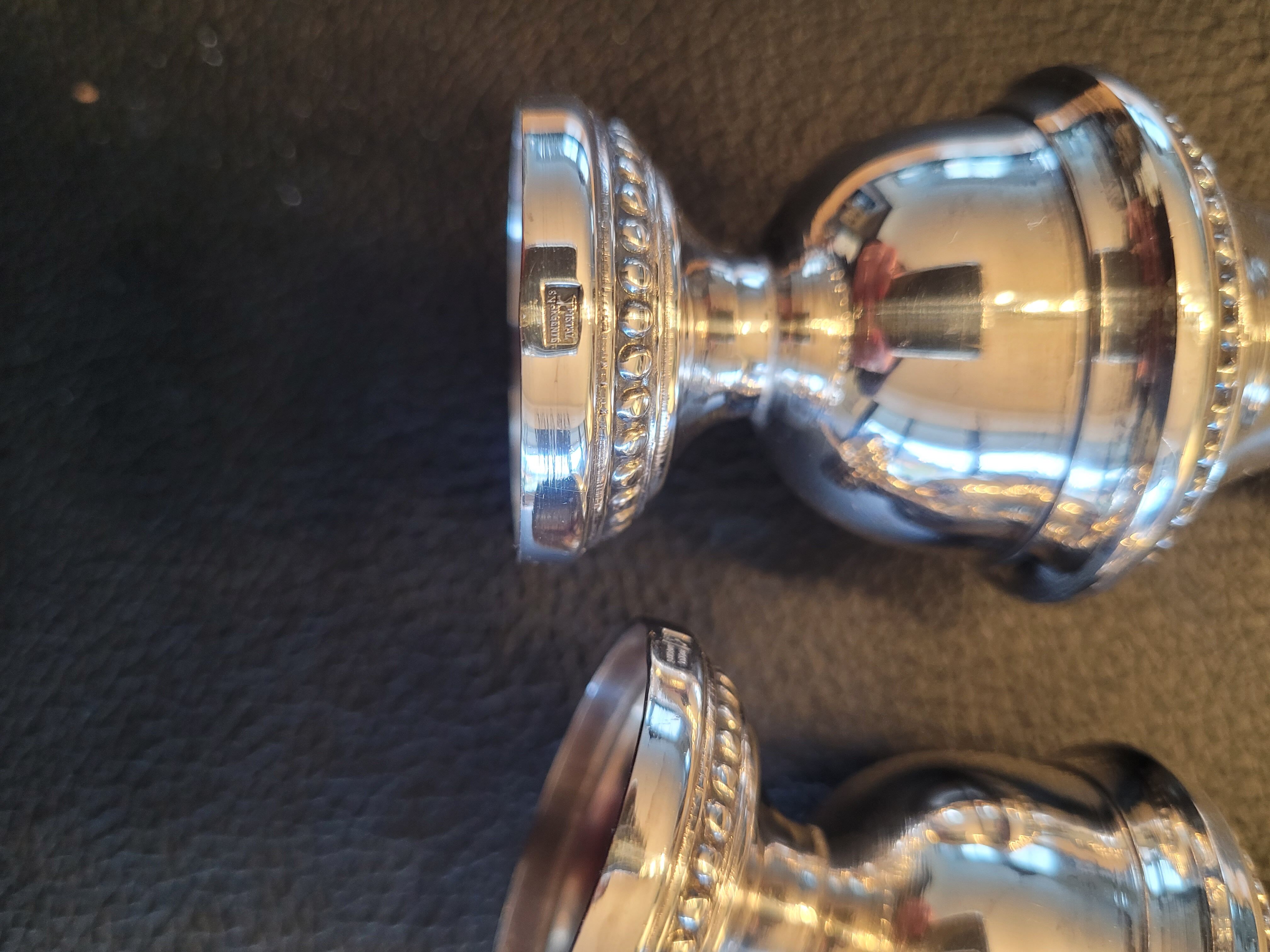 Silver salt and pepper shakers