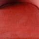 Chaise en skai rouge, pieds compas, années 60
