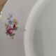Dessert service 6 people 7 pieces porcelain Bavaria white decoration roses field flowers