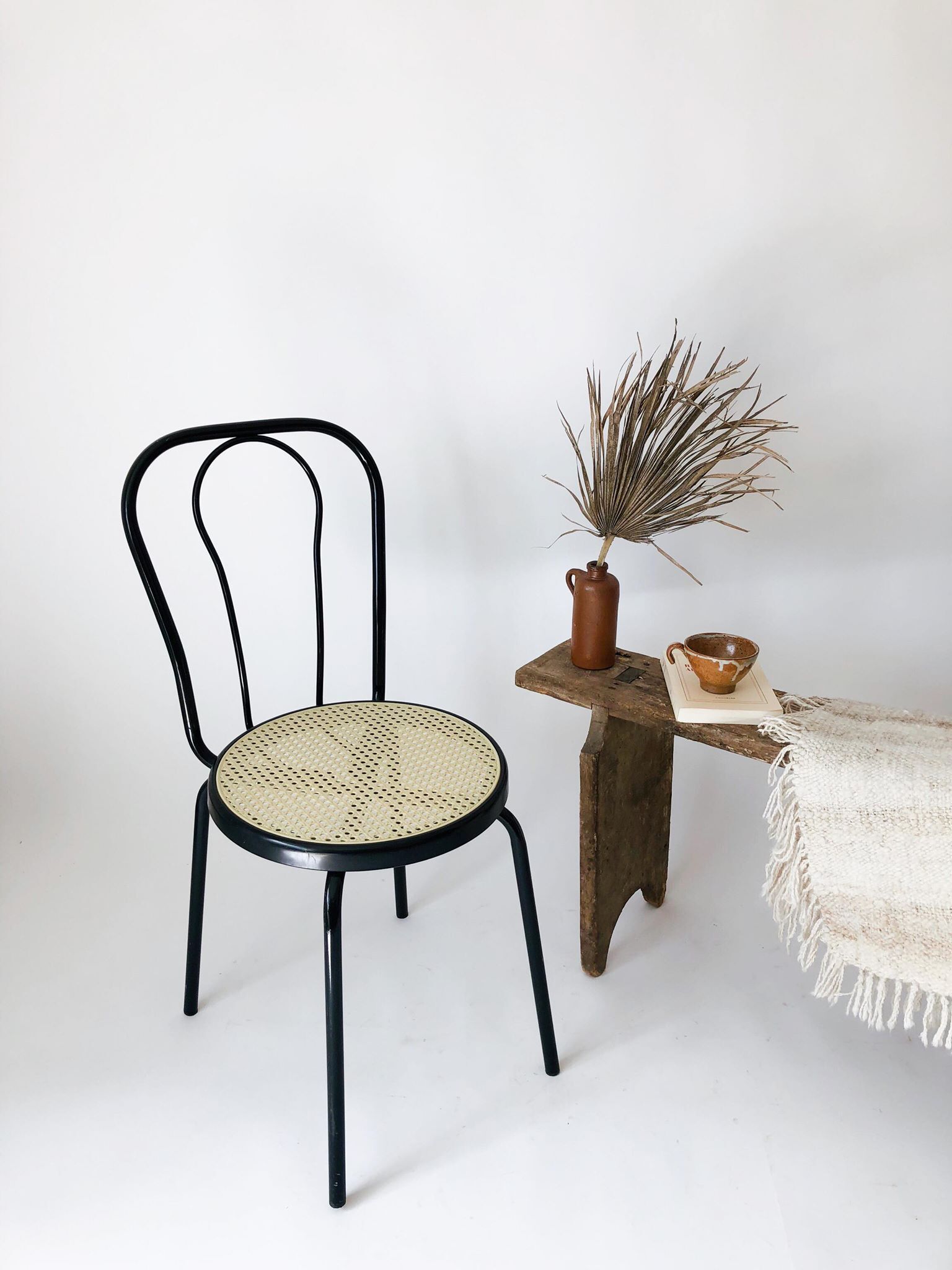 Chaise bistrot cannage