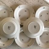Lot of 8 hand-painted plates