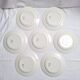 Flat plates St Amand model Bayonne white, green and black.