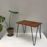 Rattan and metal coffee table by Raoul Guys