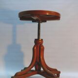 Tabouret de piano / tabouret pivotant, J. & J. Kohn company, tabouret ancien en bois courbé, vers 1900