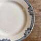 Compote dish - footed plate in ironstone model Jumièges from Salins
