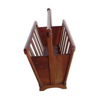 Wooden magazine holder